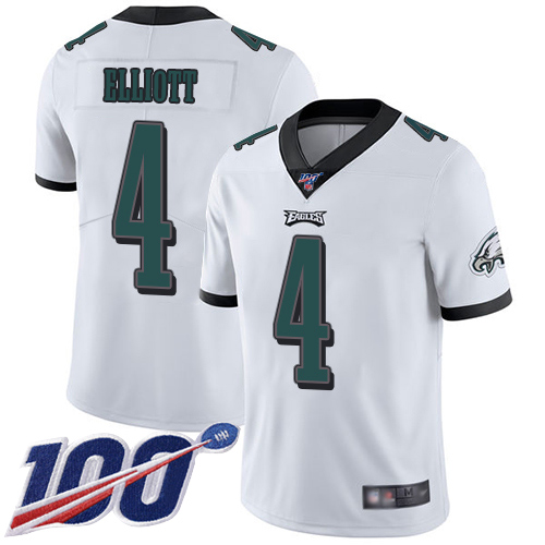 Men Philadelphia Eagles #4 Jake Elliott White Vapor Untouchable NFL Jersey Limited Player Season Football->women nfl jersey->Women Jersey